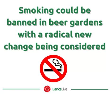 Chesterfield publican says Government beer garden smoking ban .
